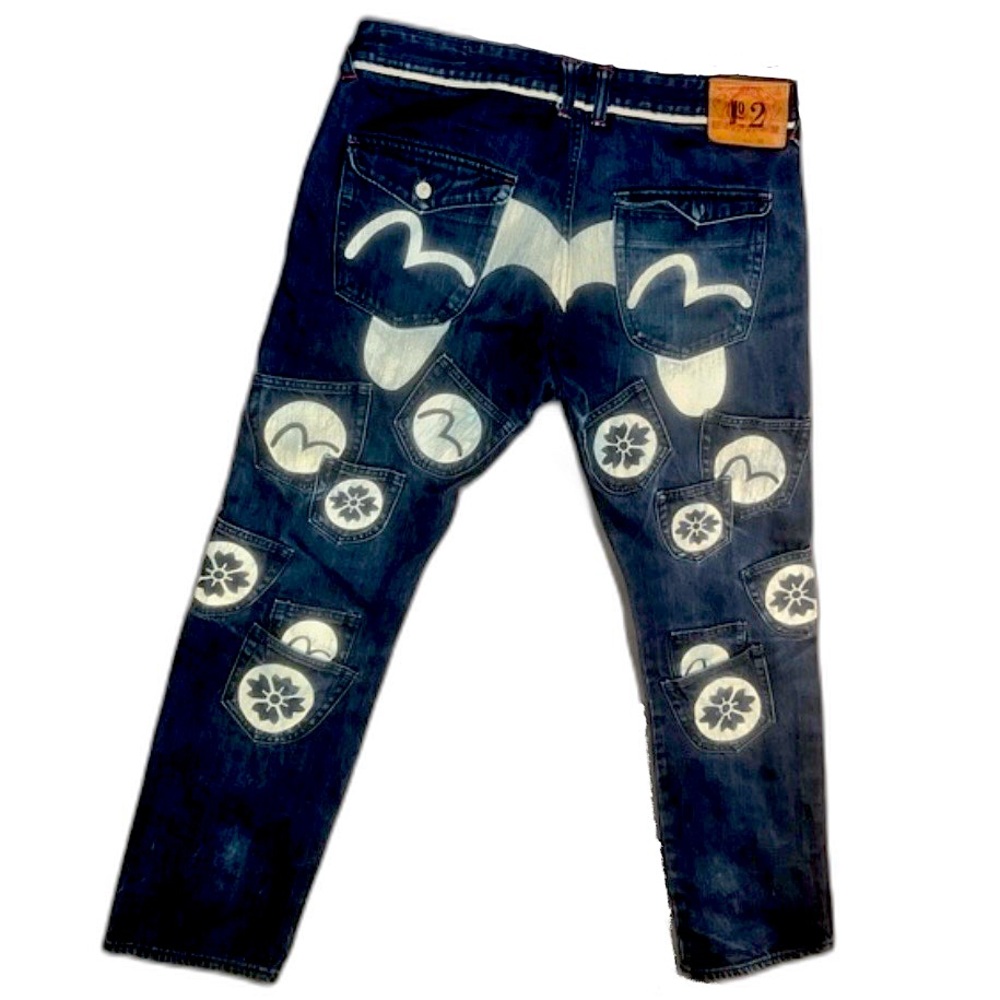 Vintage Evisu Jeans Multi Pocket Diecock, Heritage Logo